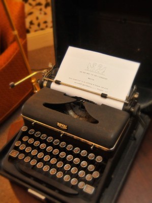 antique typewriter